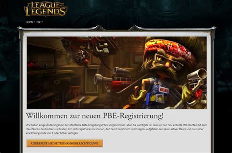 league pbe account|So könnt ihr auf dem PBE